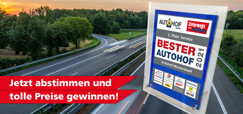 Mitmachen und gewinnen bei der Leserwahl BESTER AUTOHOF 2021